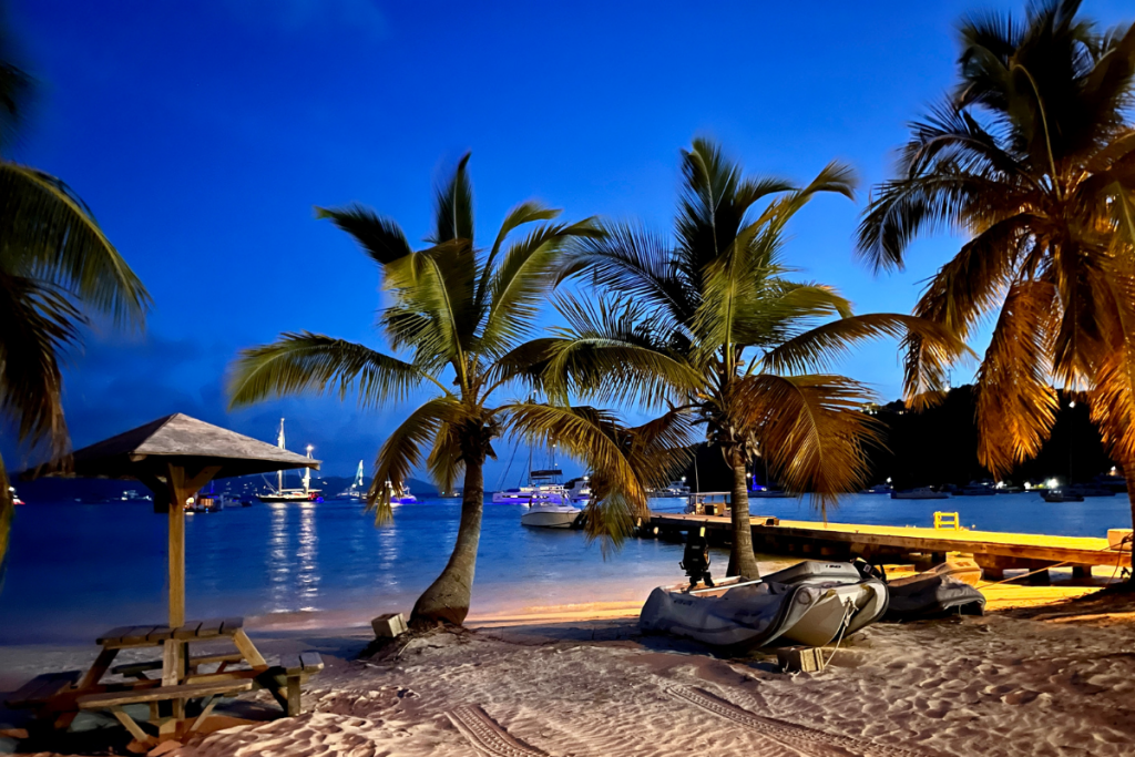 dock in great harbour jost van dyke near foxys tamarind bar