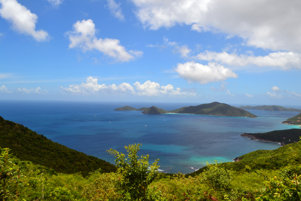 guana island in distance from tortola bvi
