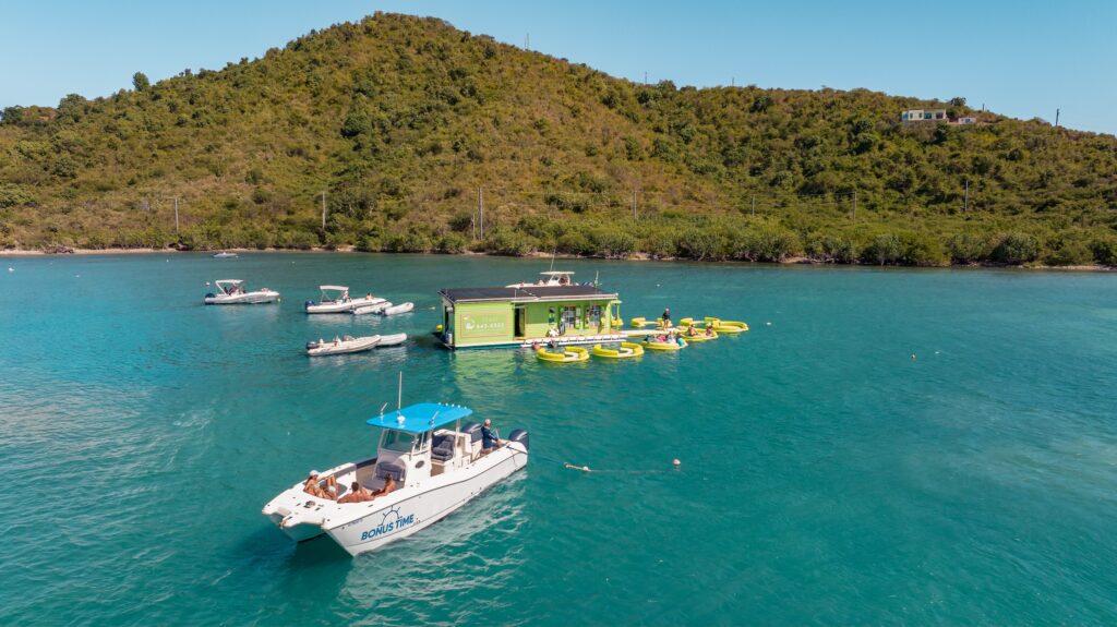 lime out floating taco bar by private charter st john usvi